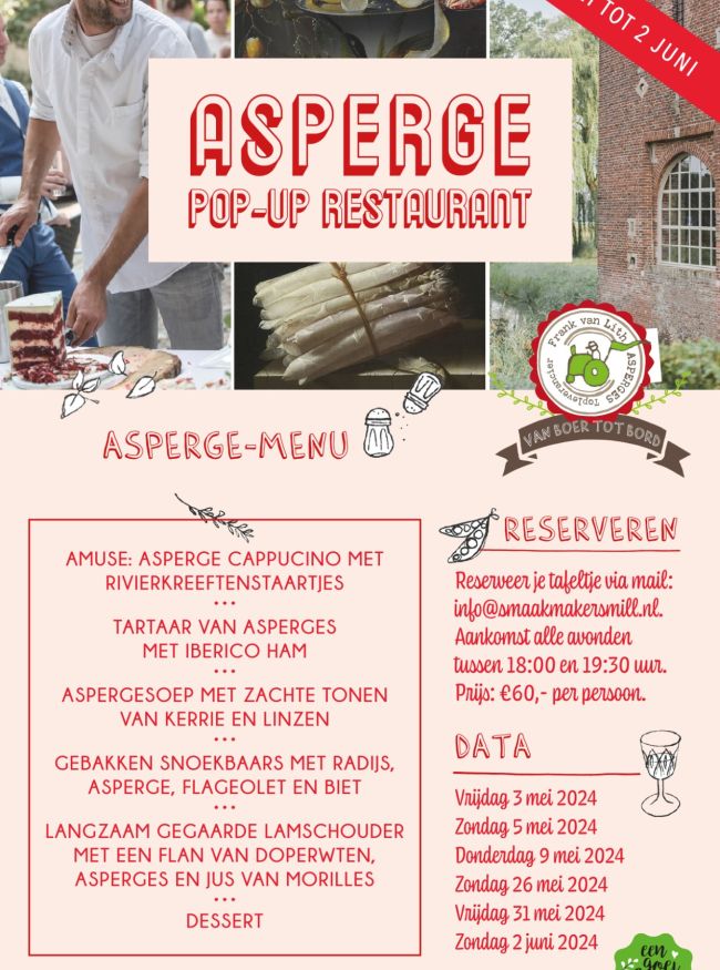 Asperges Pop-up restaurant